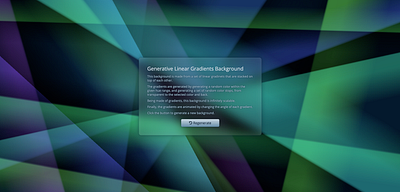 Generative Linear Gradient Background background codepen gradient ui web