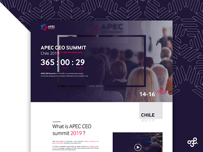 Apec CEO summit agence agenceweb design designer entrepreneur entrepreneurship entreprise timeline ui uitrends userinterface ux webdesign