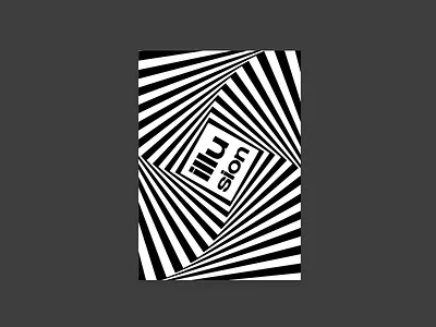 illusion Poster brand branding branding poster clean creative design identity layout minimal modern music poster poster art poster design