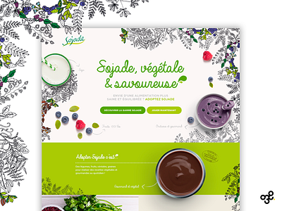 Sojade agence agenceweb branding design entrepreneur entrepreneurship entreprise illustration logo plants restauration soja ui ux vegetal webdesign