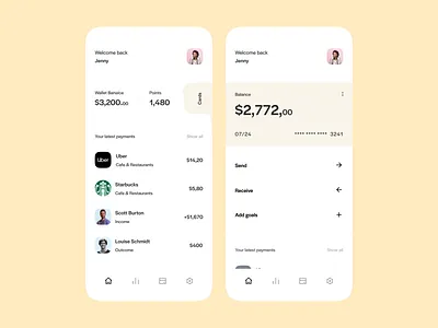 Banking app app bank bank app banking clean clean ui design finance finances financial financial app fintech irakli lolashvili minimalistic mobile mobile app mobile design ui