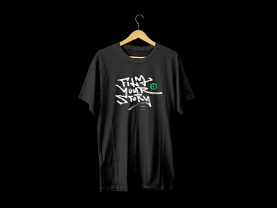 Film Your Story branding calligraphy design lettering tshirt type