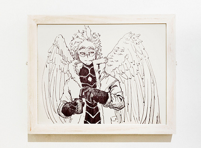 #nopencilchallenge Sketch Hawks (My Hero Academia) design drawing fanart illustration illustration art manga sketch