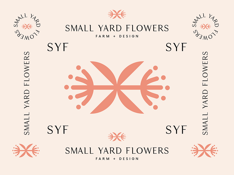 Small Yard Flowers Final Logos brand identity floral flower portland sustainable