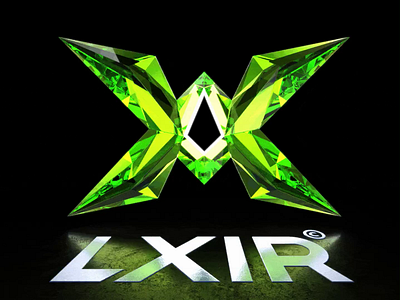 LXIR - Green NFT 3d animation bold branding design edgy graphic design green icon illustrator letter letters logo mark modern monogram motion graphics nft strong symbol