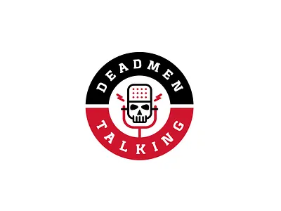 Deadmen Talking badge badgedesign branding logo