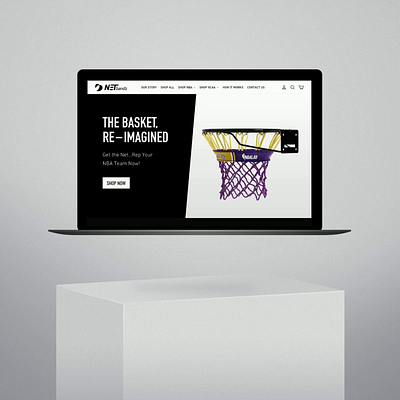 Netbandz Web Design athlete basketball design modern responsive sports ui ux web design website