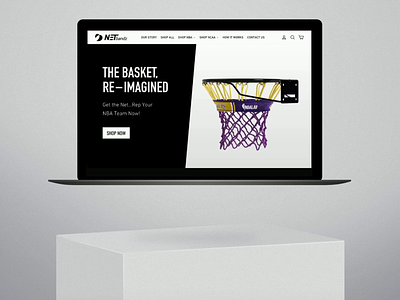 Netbandz Web Design athlete basketball design modern responsive sports ui ux web design website