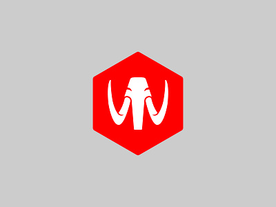 Mammoth branding design identity logo mammoth mastadon prehistoric