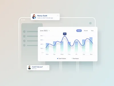 Sales stats calendar chart interface product sales shadow stats tag ui ux web