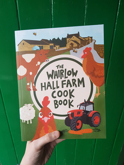 The Whirlow Hall Farm Cookbook Book Cover cover art design digital art illustration