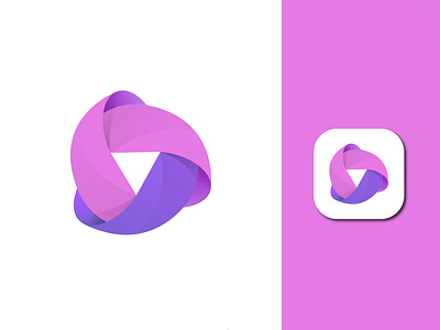 TRIANGLE MODERN LOGO 3d app app logo brand branding branding identity design graphic design icon icon logo illustration logo logo collevtion logo concept logo trend minimal minimal logo modern logo vector vector logo