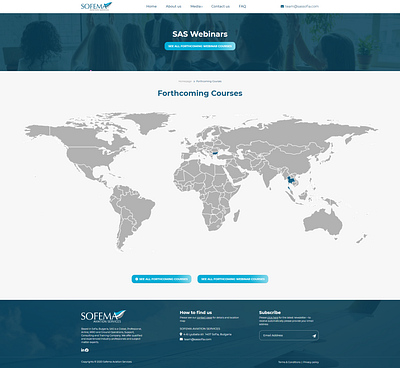 SOFEMA Aviation Services / Web Design aviation banner design interactive interactive map map ui ux website