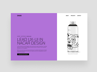 Portfolio Concept agency branding landing page portfolio web design