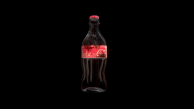 Nuka-Cola. 3D model 3d 3d animation 3d blender 3d model blender bottle cap digital art fallout fanart marmoset movavi substance painter