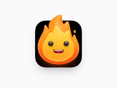 Flame Icon avatar bigsur icon big sur icon blazing flames character design cute little flame emoji emoticon ios icon iphone icon lovely small fire mac icon macos icon osx icon operating system icon os icon realistic icon app icon sandor skeu icon skeuomorph icon skeuomorphism icon user interface icon ui icon gui