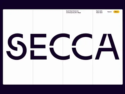 SECCA - ART LABORATORY WEBSITE animation art art classes art gallery art lab art learning contemporary art culture exhibition illustration landing page museum attendees paintings school visits sculpture tours ui web design white theme workshops