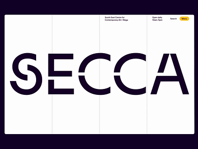 SECCA - ART LABORATORY WEBSITE animation art art classes art gallery art lab art learning contemporary art culture exhibition illustration landing page museum attendees paintings school visits sculpture tours ui web design white theme workshops