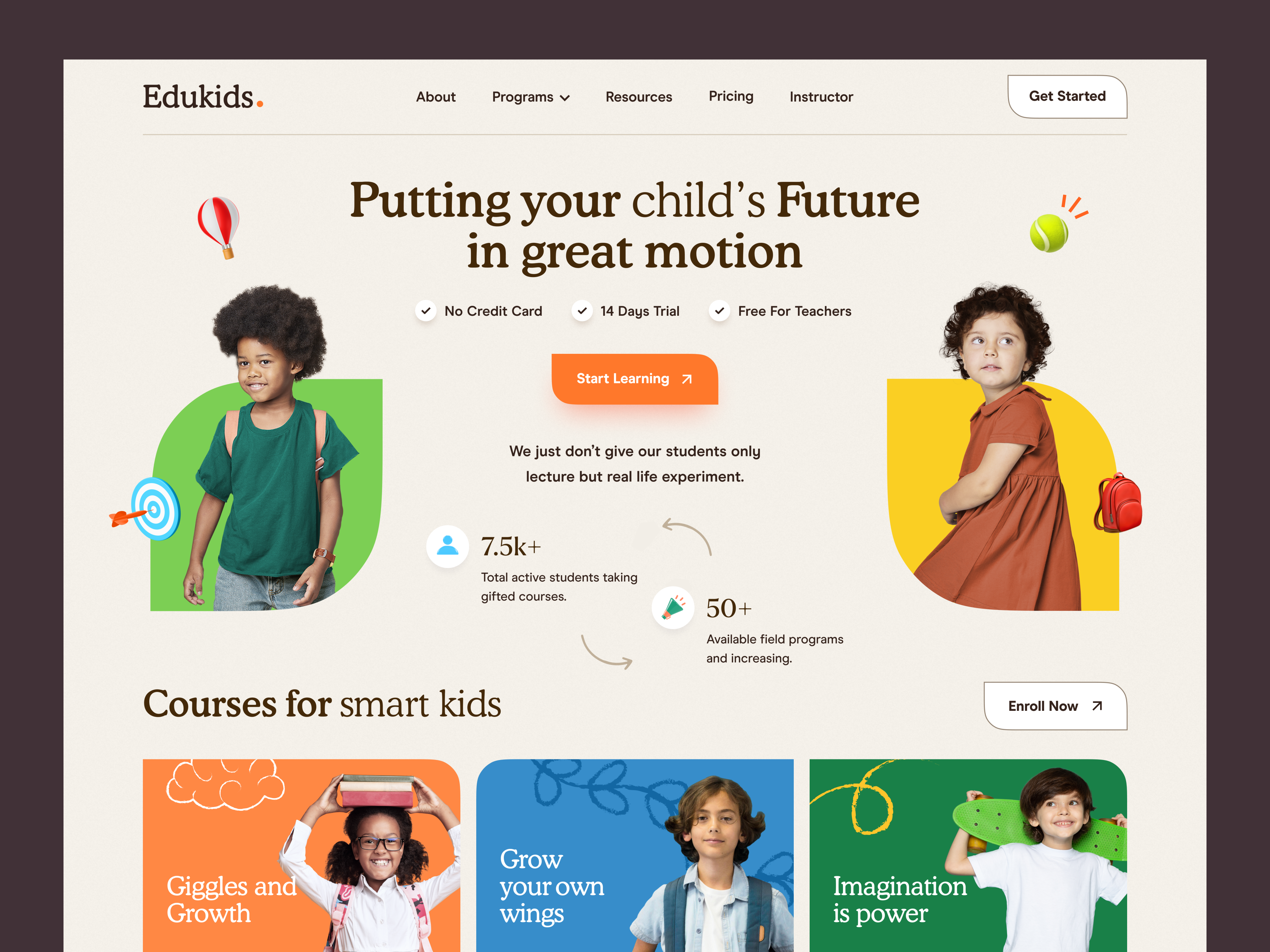 kids designer websites
