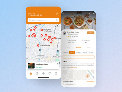 Finde - A Restaurant Booking App Redesign ui