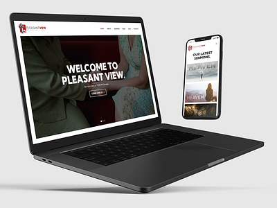 Pleasant View Church Website church layout web design wordpress