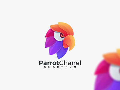 Parrot Chanel app branding design graphic design icon illustration logo parrot logo ui ux vector