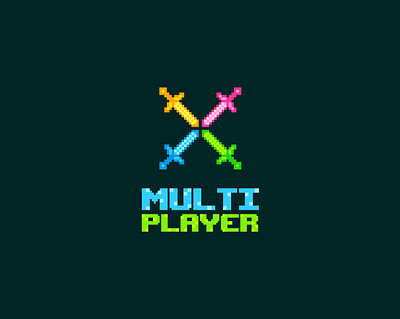 Multiplayer Logo and Sticker concept design free gamer gaming gamingart graphic design illustration logo logodesign mrbranding multiplayer pixel pixelart retro sticker stickerart stickerdesign swords tshirtart tshirtdesign