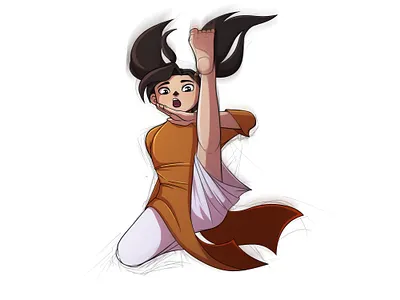 Go! Fighting girl! 2d artist art artist artwork character art character design digital 2d draw illustration