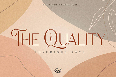 The Quality - Luxurious Sans Font advertising branding classy display display font elegant fashion font fonts lettering logo magazine minimalist modern sans serif serif stylish typeface typography unique