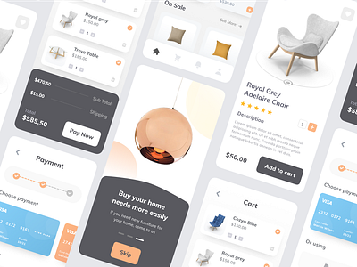 Home Decor & Furniture App app decor decoration furniture home home decor house interface interior interior design mobile app ui ui design ux