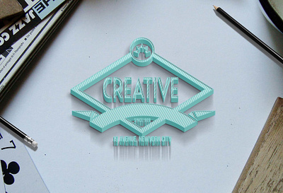 3D Logo Mockup 3d badges branding design design template illustration logo modern new premium psd mockup