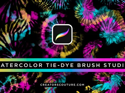 Tie-Dye Brushes for Procreate procreate procreate brush tie dye tie dye tie dye procreate tiedye