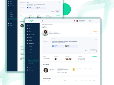 Rep Profile design ui ux