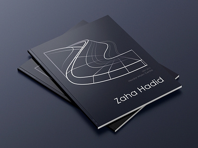 BROCHURE DESIGN / ZAHA HADID adobe illustrator architect architecture art black brochure design graphic design typography zaha hadid