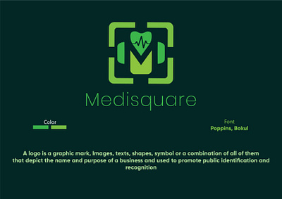 Medical Logo design dribble inspiration logo medical logo medisquare logo