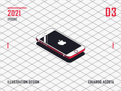 Apple Devices - Iphone apple design devices graphic graphic design illustration illustrator isometric