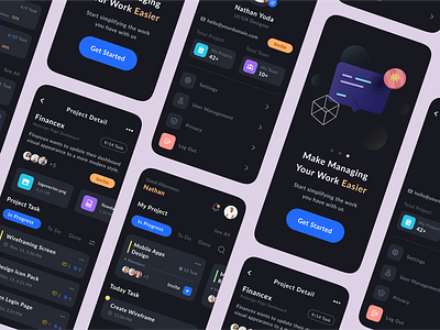 Task and Project Management Mobile App app collaboration list manage management app management tools member mobile mobile app productivity project task team team work todo ui user user management ux work