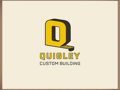 Quigley Custom Building branding design graphic design identity logo vector