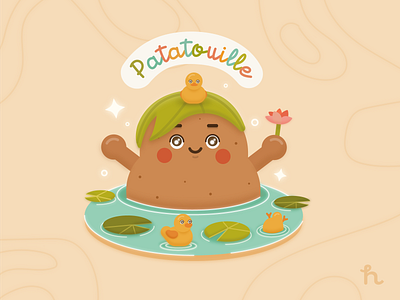 Patatouille character design dtys fanart flat design illustration illustration vector motion design