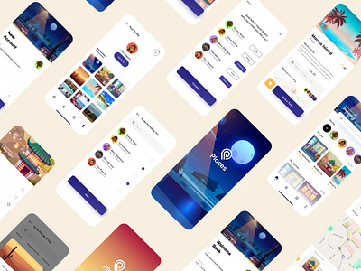 Places App app direction location places product design uiux vector