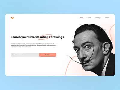 Design of search page 3d art branding clean design figma illustration logo searchpage typography ui uidesign ux uxdesign vector web website