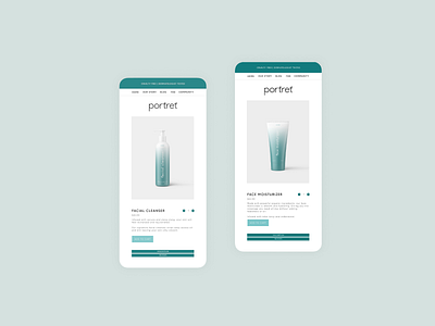 Portret Mobile Mockup brand design branding minimal mockup typography