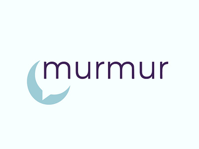 murmur branding graphic design logo