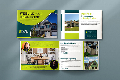 A4 Real Estate Landscape manual/magazine design branding brochure business corporate graphic design home rent home sale interior landescape marketing presentation realestate