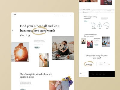 Dating Landing Page design landing page ui uidesign ux web design
