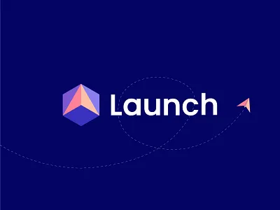 Launch- Logo Design 3d abstract best logo branding crypto logo cryptocurrency iconic launch logo logo design logo designer minimal logo minimalist modern modern logo startup logo symbol tech technology logo trading
