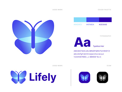 Butterfly Logo Design abstract animal logo biology blue brand identity design branding butterfly colorful logos design for sale fly flying gradient logo insects life logo design logo for sale logo mark logodesigner logodesignlove natural