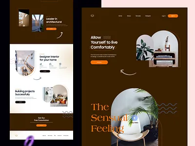 Minimal Furniture Landing Page 3d animation app design creative design furniture furniture web illustration landing landing page landing page design minimal template theme ui web web design website website design