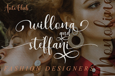 Fashion Designers With Mahoni Script Font