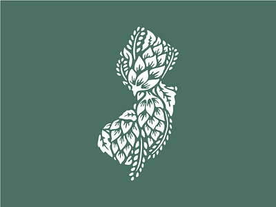 Brew Jersey beer brewing hops logo new jersey